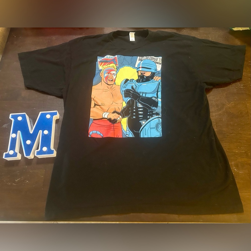 Black Sting vs Robocop, “Capitol Combat ‘90” Pro Wrestling Tultex, Size: XL